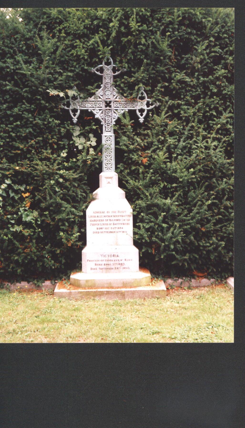 Iron Cross marking their grave